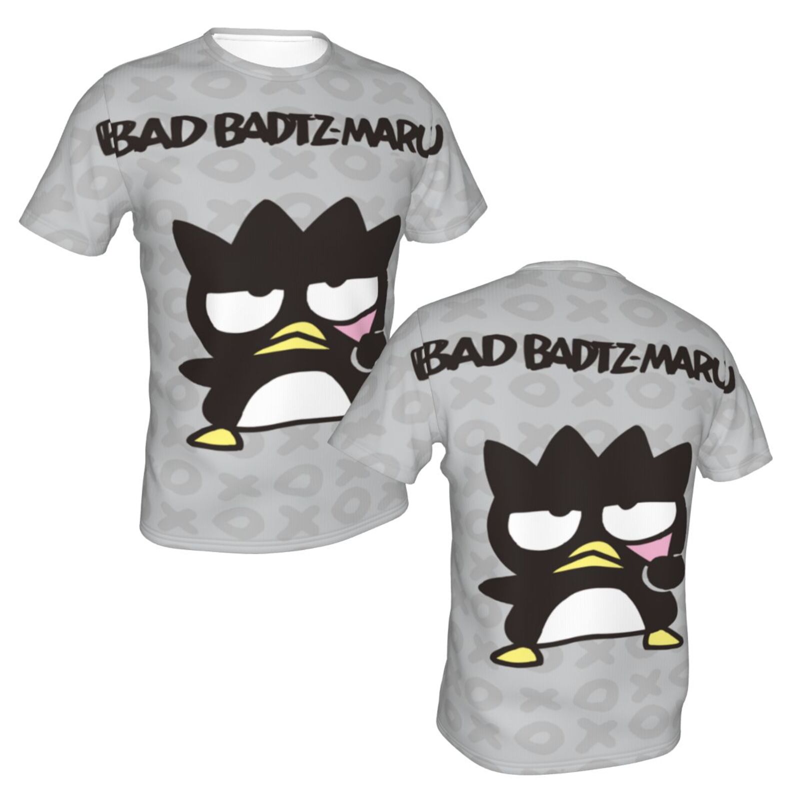Unisex Badtz Maru T Shirts 3D Printed Short Sleeve Shirts Casual Graphics Tees For Adult Men Women
